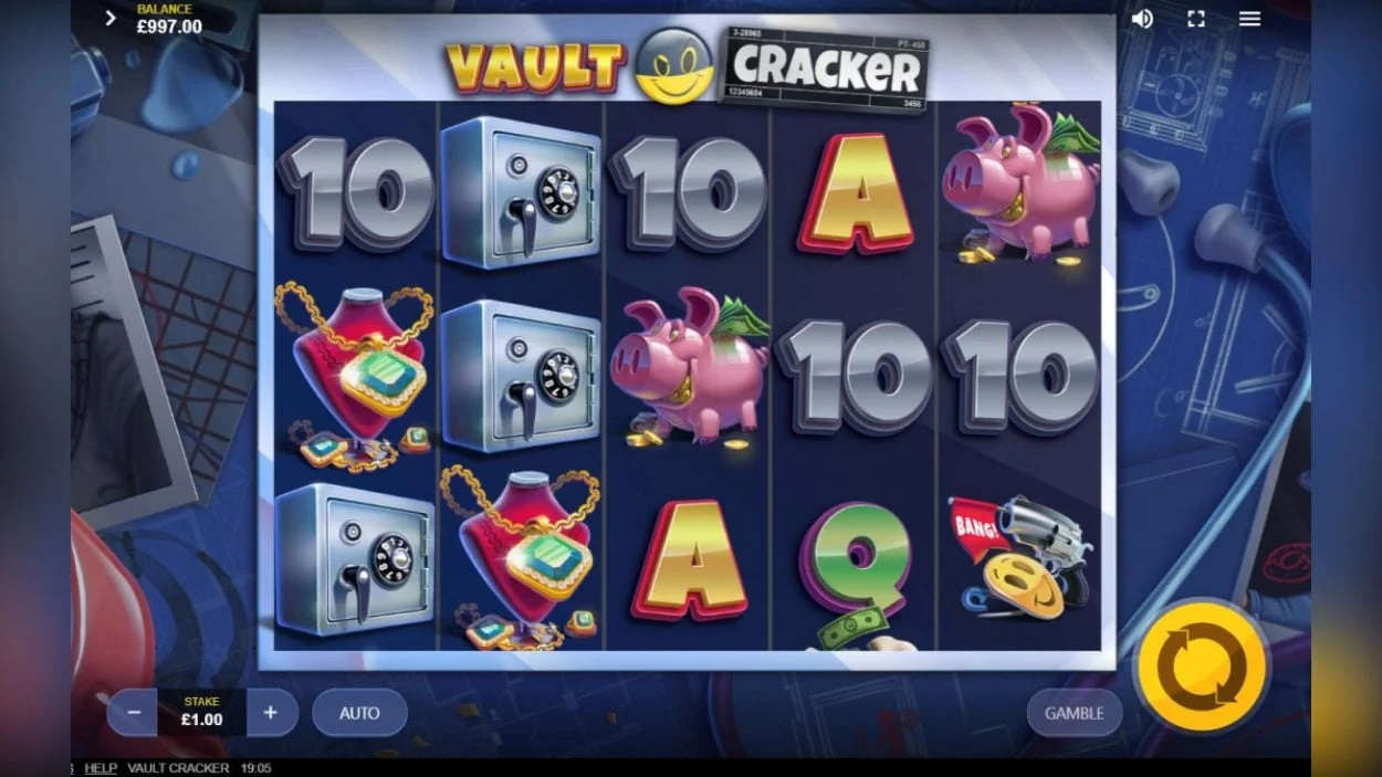 Vault Cracker official symbol payout values and heist rewards